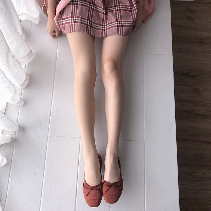 Nude Thin Velvet Bare Leg Panties Women Spring Autumn Winter - Image 3