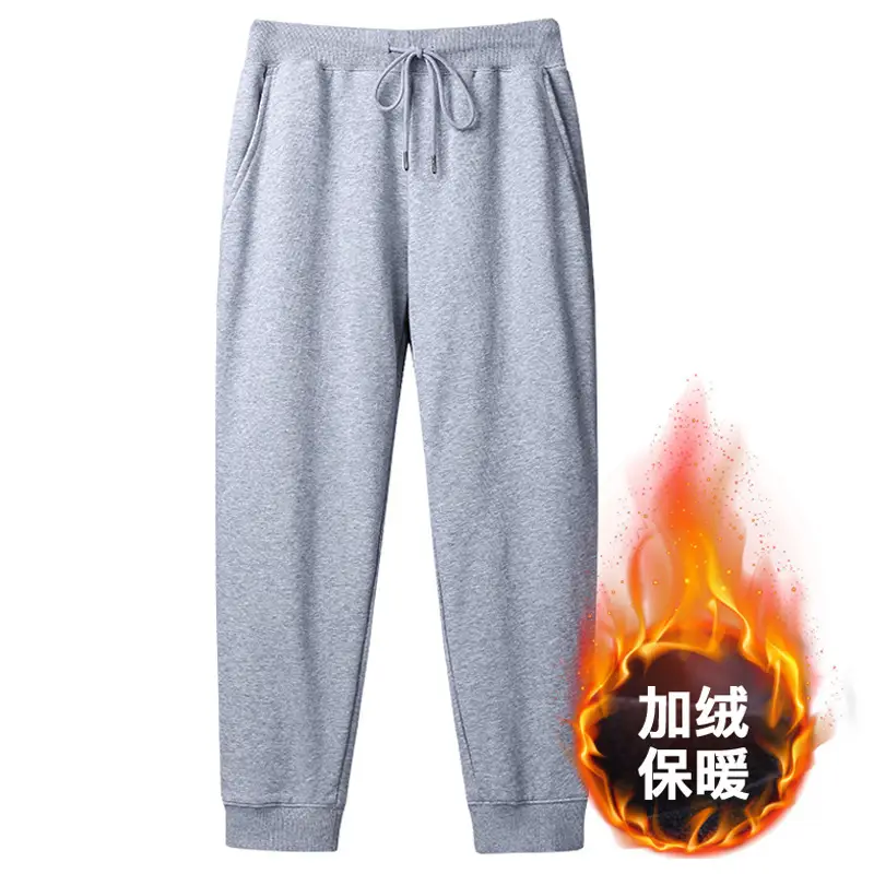 Solid Color Fleece Sweatshirt for Men, Hooded, Thickened, Autumn Warm Pullover, Crew Neck Top, Korean Style, Winter Fleece-Lined for Warmth