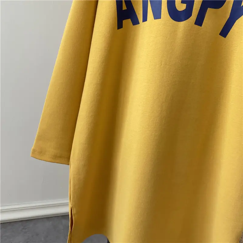 Pregnant Women's Long Sleeve T-Shirt Blue White Loose Fit Korean Style — feature 10