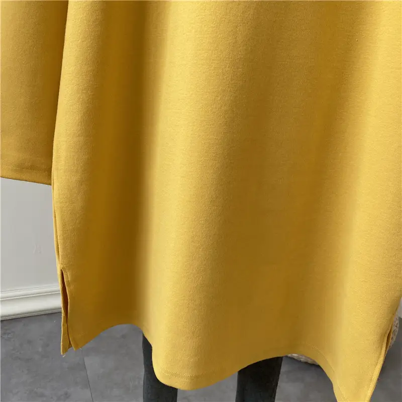 Pregnant Women's Long Sleeve T-Shirt Blue White Loose Fit Korean Style — feature 11
