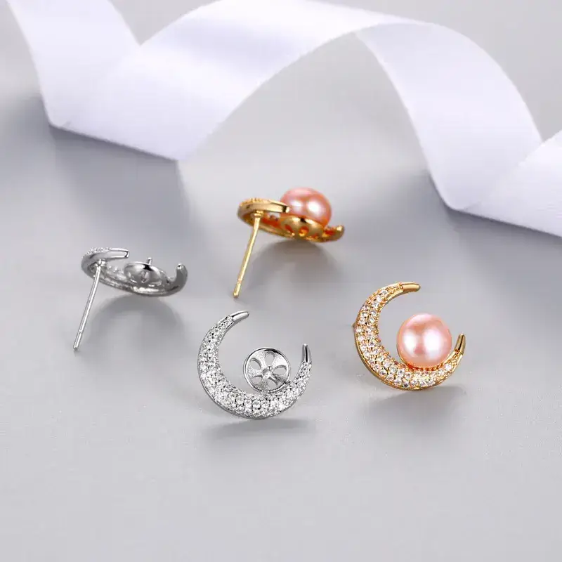 Japanese Moon Pearl Earrings for Women Wholesale - Image 8