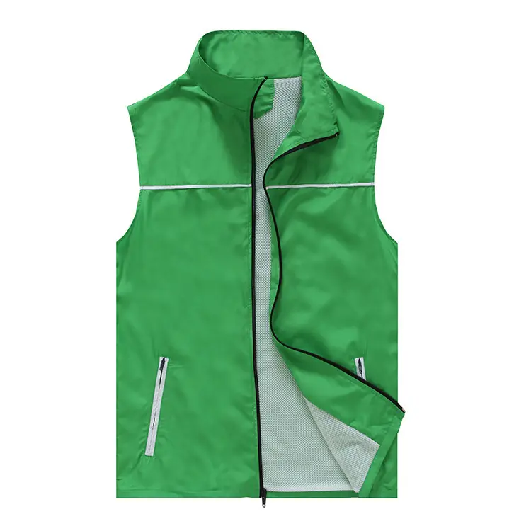 Red Chinese Volunteers Reflective Vest Vest Outdoor Advertising Vest
