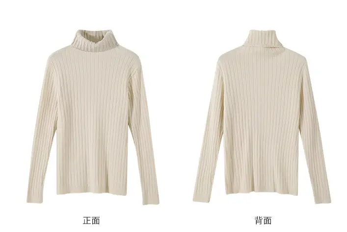 Women's Knitted Turtleneck Sweater Outerwear — feature 3