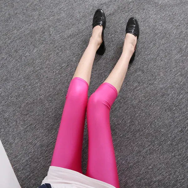Plus Size Stretchable Blue Slim Fit Leggings - Image 21