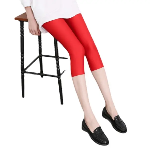 Plus Size Stretchable Blue Slim Fit Leggings - Image 22