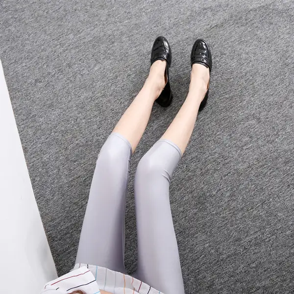 Plus Size Stretchable Blue Slim Fit Leggings - Image 11