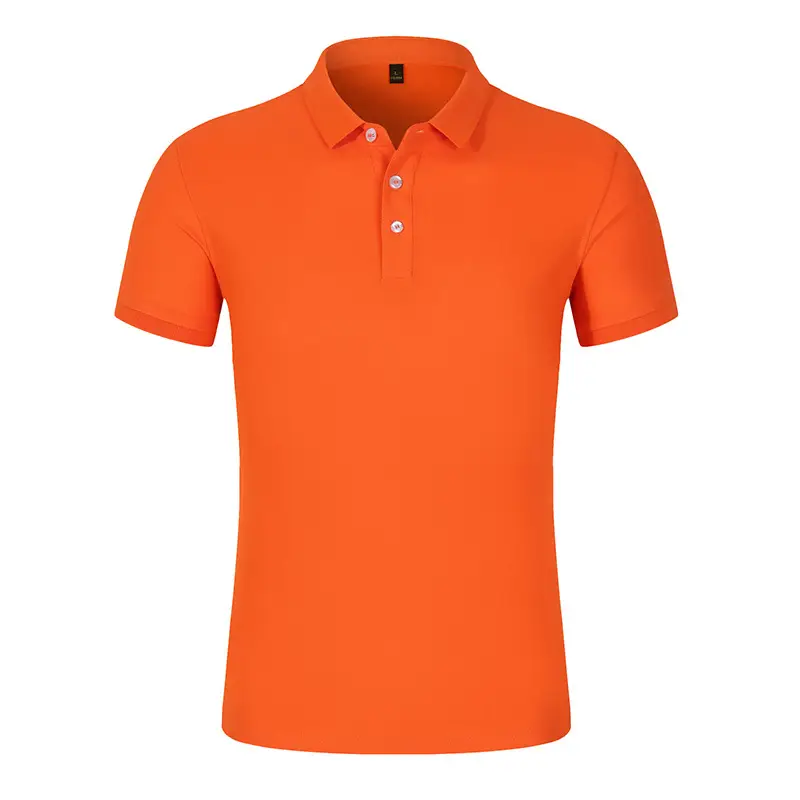 Men Blue Polo T-Shirt Business Casual Short Sleeve - Image 10