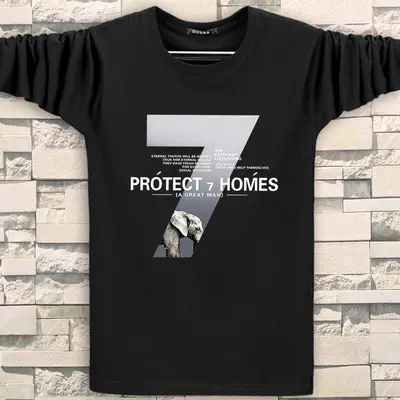 Men Black T-Shirt Vogue Style Athletic Design