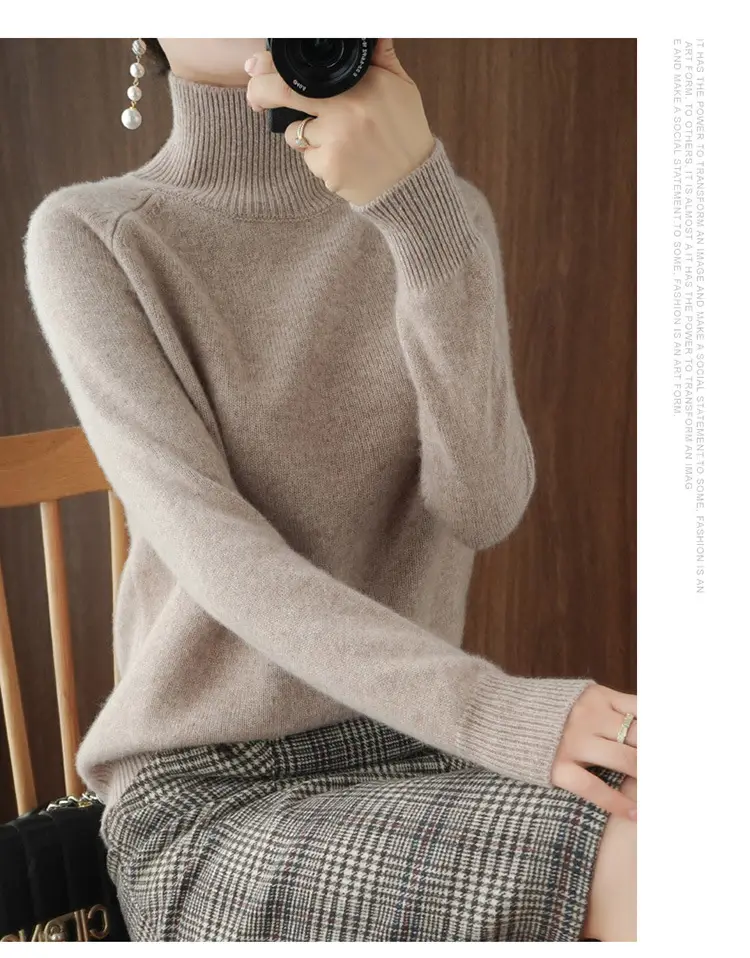 Women's Grey Long Sleeve Korean Style Sweater — feature 19