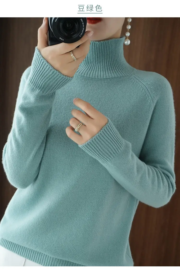 Women's Grey Long Sleeve Korean Style Sweater — feature 22