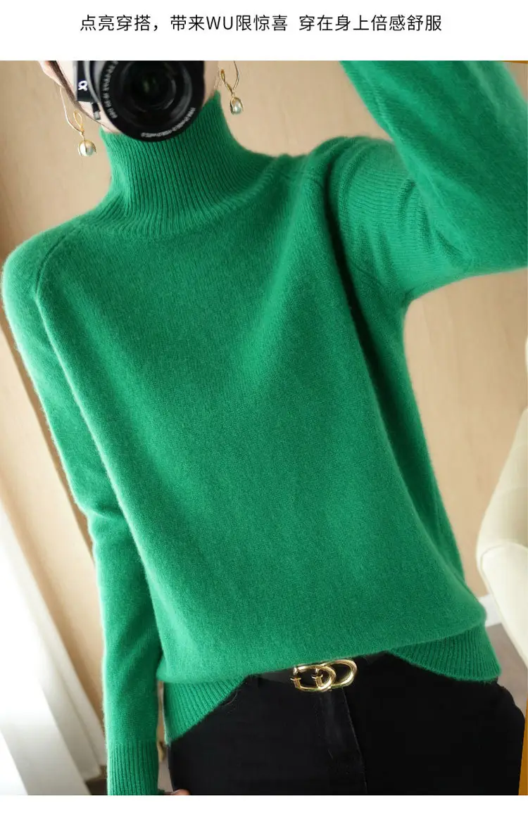 Women's Grey Long Sleeve Korean Style Sweater — feature 32