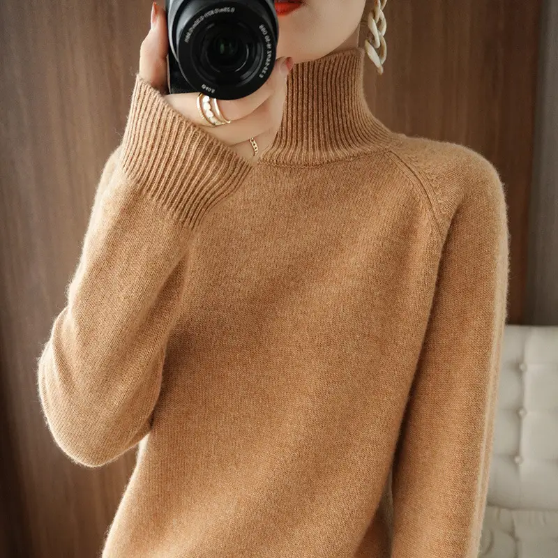Women's Grey Long Sleeve Korean Style Sweater - Image 10