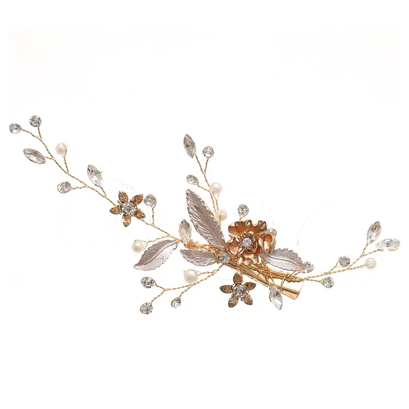 Tuan Ming New Leaf Rhinestone Hairpin for Girls - Image 7
