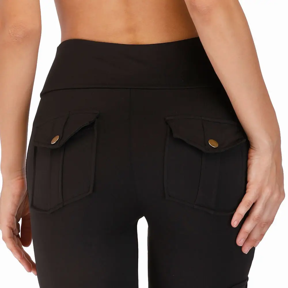 Cross-Border Plus Size Sports Leggings with Multiple Pockets - Image 7
