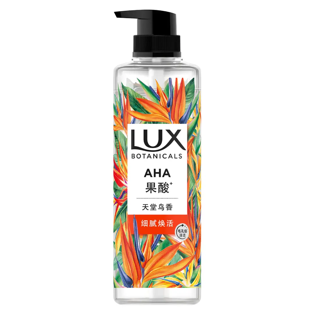 Lux/Lux Plant Extract Fragrance Shower Gel Freesia Honeysuckle Flower Bird of Paradise White Sandalwood Multi-Scent 550G/Bottle