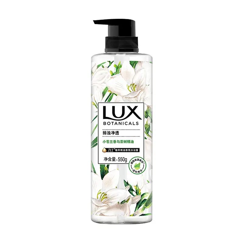 Lux/Lux Plant Extract Fragrance Shower Gel Freesia Honeysuckle Flower Bird of Paradise White Sandalwood Multi-Scent 550G/Bottle