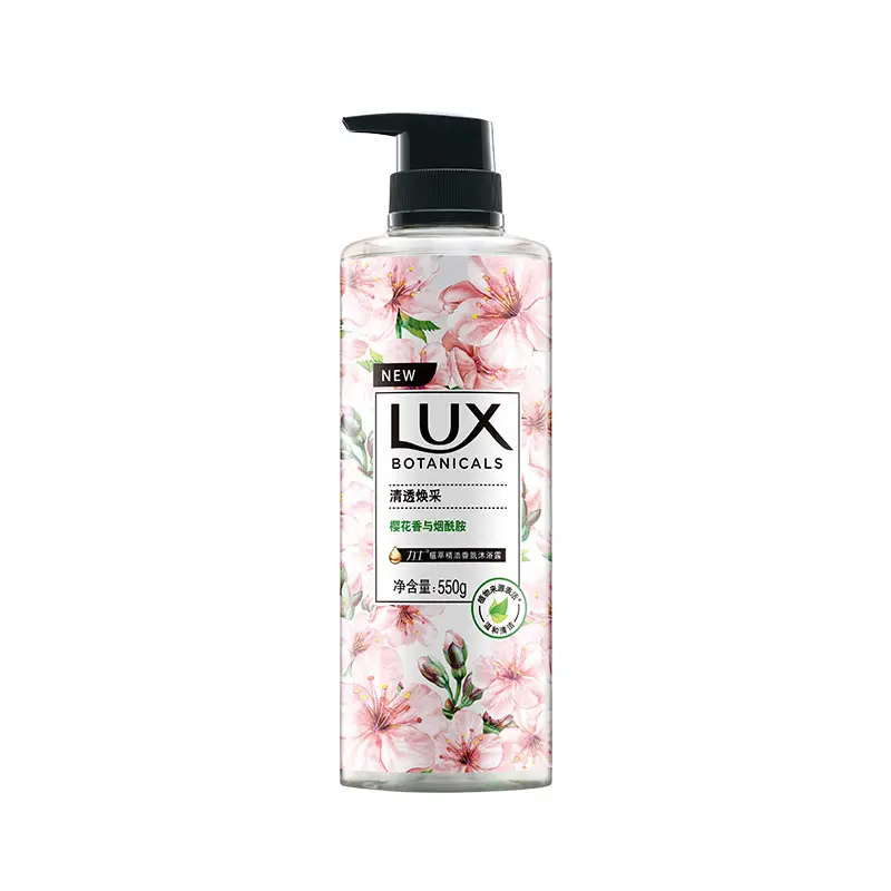 Lux/Lux Plant Extract Fragrance Shower Gel Freesia Honeysuckle Flower Bird of Paradise White Sandalwood Multi-Scent 550G/Bottle