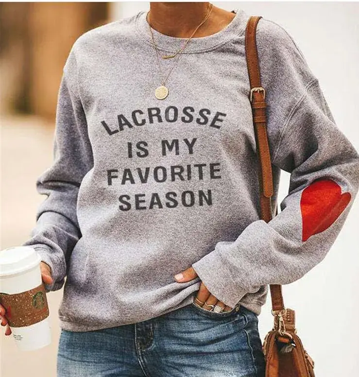Soccer Print Grey Sweatshirt with Red Sleeve Design - Image 5
