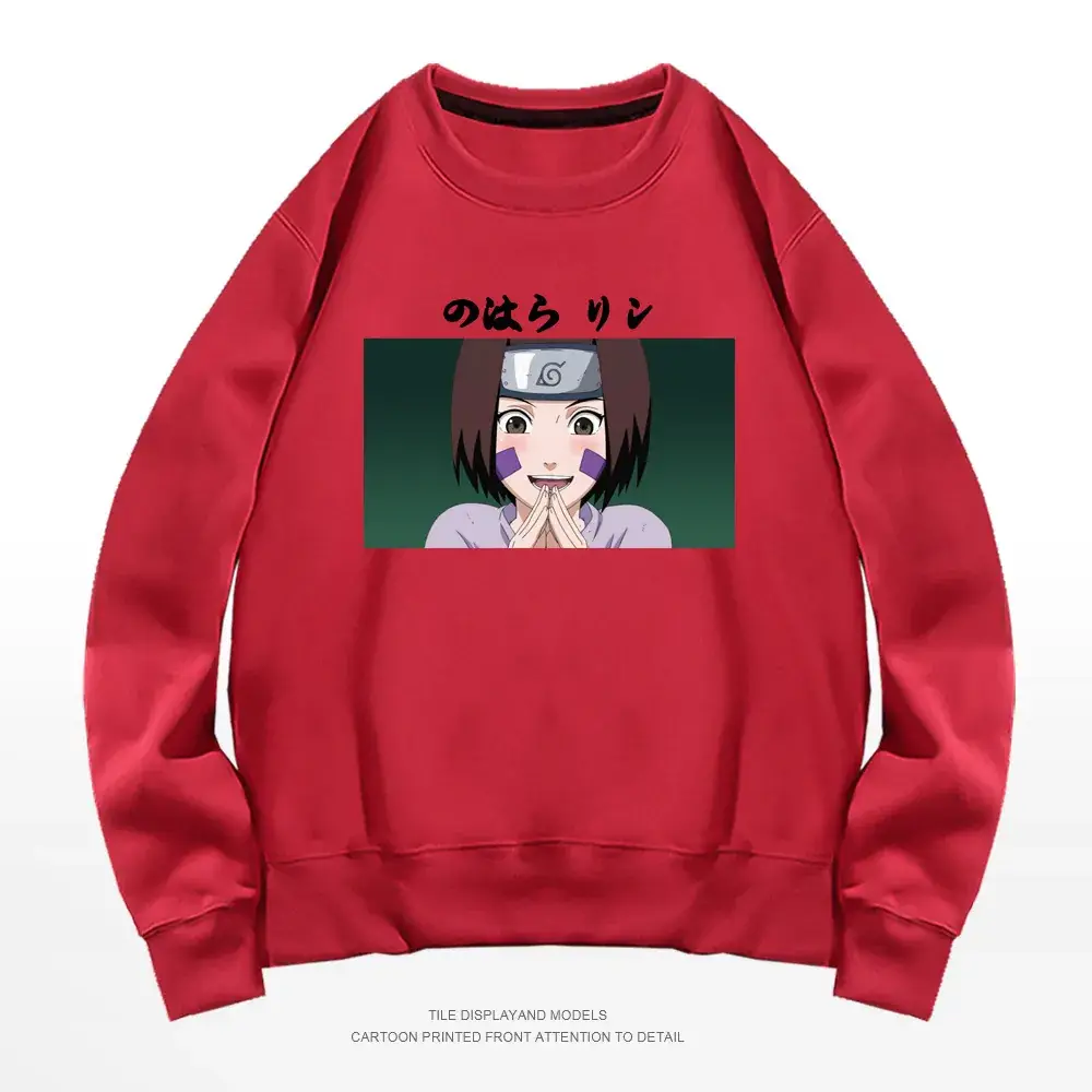 Men's Gray Naruto Graphic Crewneck Sweatshirt - Image 13