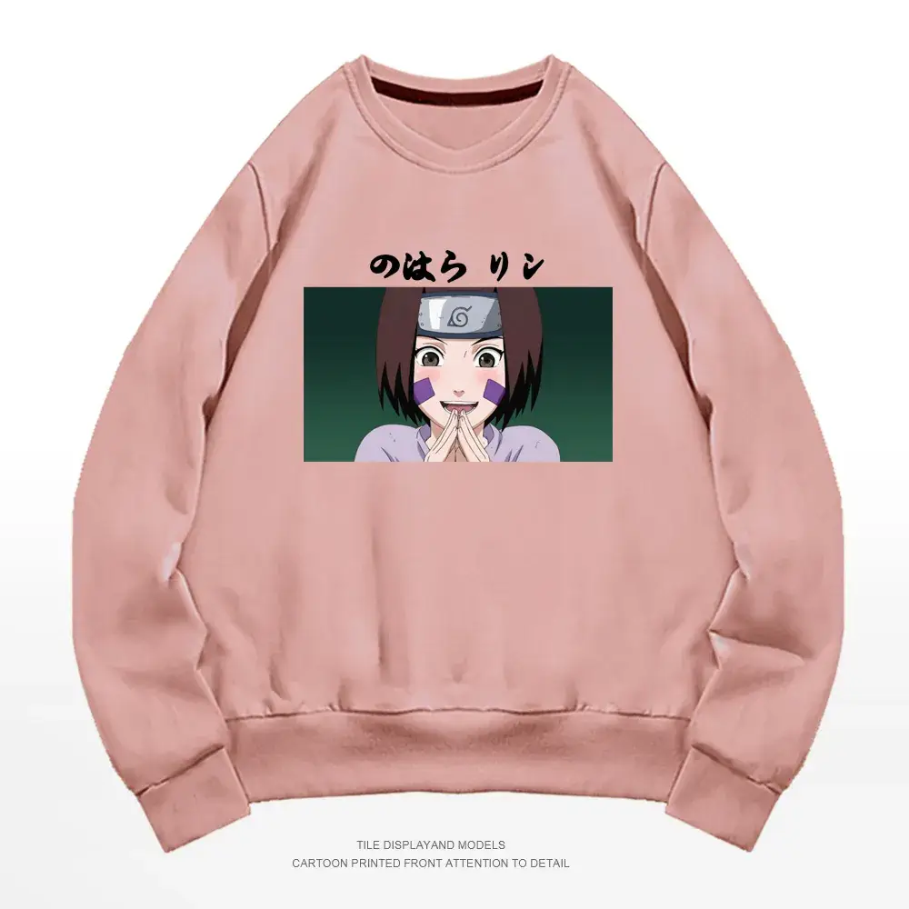 Men's Gray Naruto Graphic Crewneck Sweatshirt - Image 16