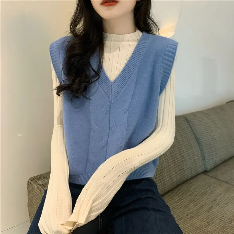 Pink Ribbed Long Sleeve Turtleneck Sweater — feature 19