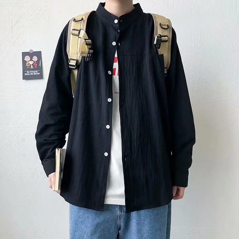 Men's Olive Green Long Sleeve Button Down Shirt - Image 2
