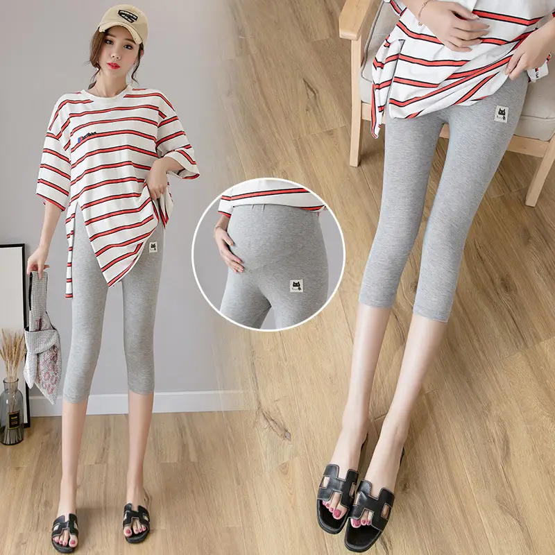 Real-Price Maternity Pants 2025 Summer Modal Elastic Mid-Length - Image 2