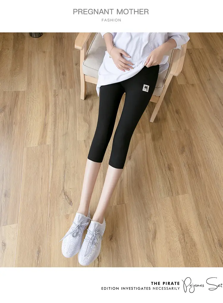 Real-Price Maternity Pants 2025 Summer Modal Elastic Mid-Length — feature 15