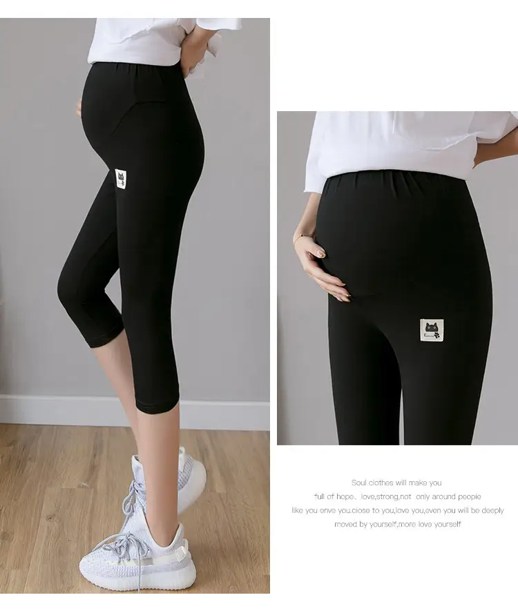 Real-Price Maternity Pants 2025 Summer Modal Elastic Mid-Length — feature 16