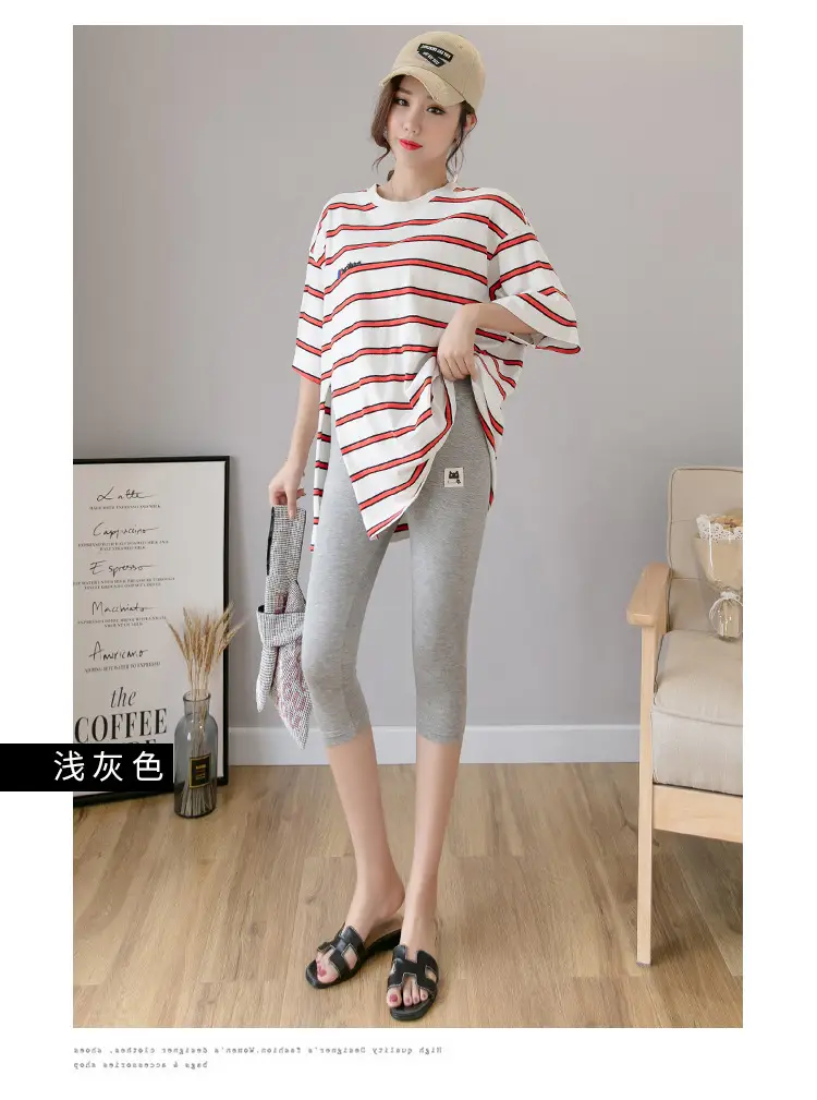 Real-Price Maternity Pants 2025 Summer Modal Elastic Mid-Length — feature 21