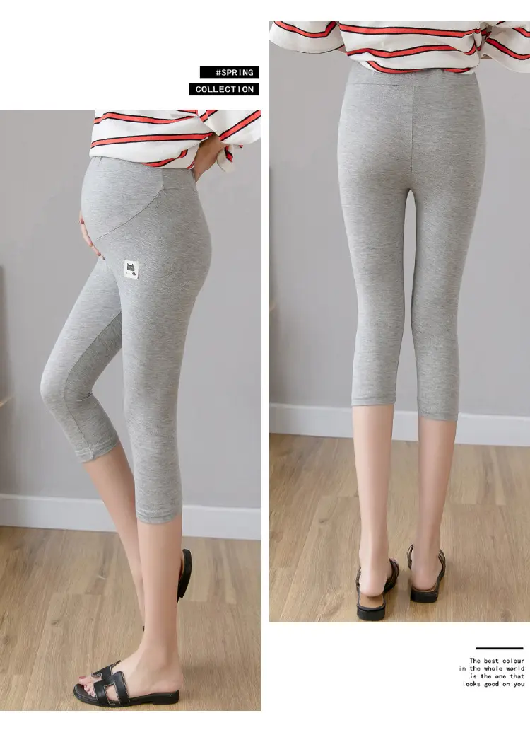 Real-Price Maternity Pants 2025 Summer Modal Elastic Mid-Length — feature 22
