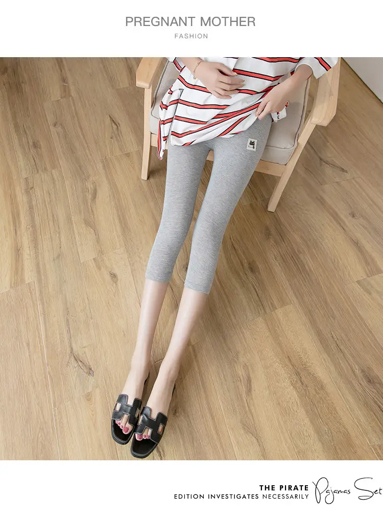 Real-Price Maternity Pants 2025 Summer Modal Elastic Mid-Length — feature 23