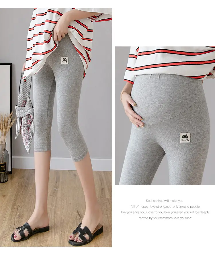Real-Price Maternity Pants 2025 Summer Modal Elastic Mid-Length — feature 24