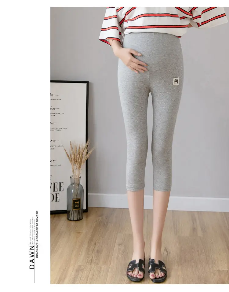 Real-Price Maternity Pants 2025 Summer Modal Elastic Mid-Length — feature 25