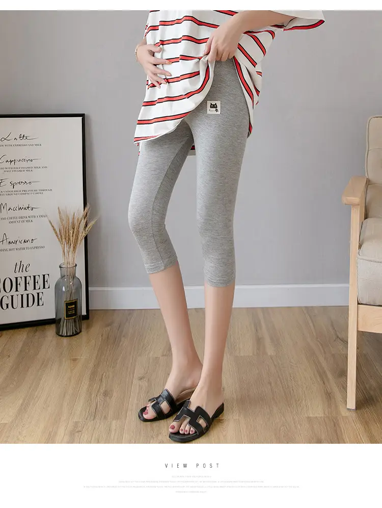 Real-Price Maternity Pants 2025 Summer Modal Elastic Mid-Length — feature 26