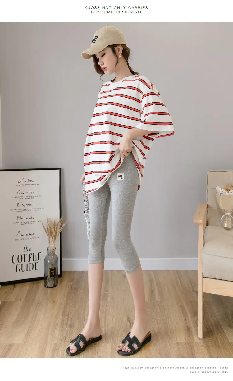 Real-Price Maternity Pants 2025 Summer Modal Elastic Mid-Length — feature 28