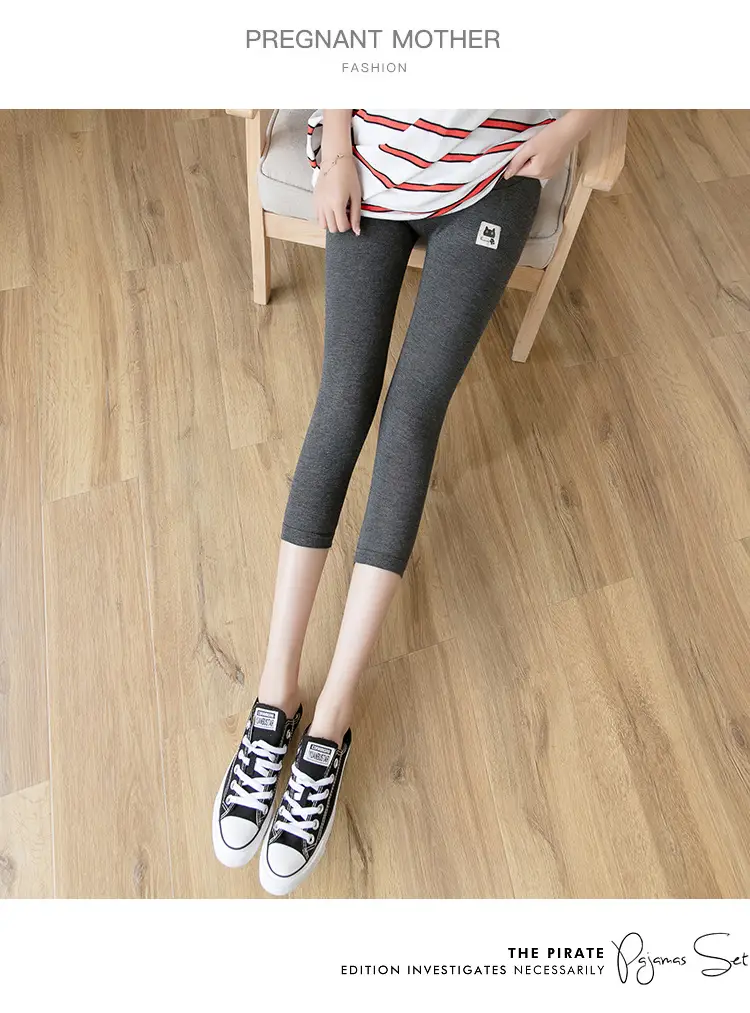 Real-Price Maternity Pants 2025 Summer Modal Elastic Mid-Length — feature 32