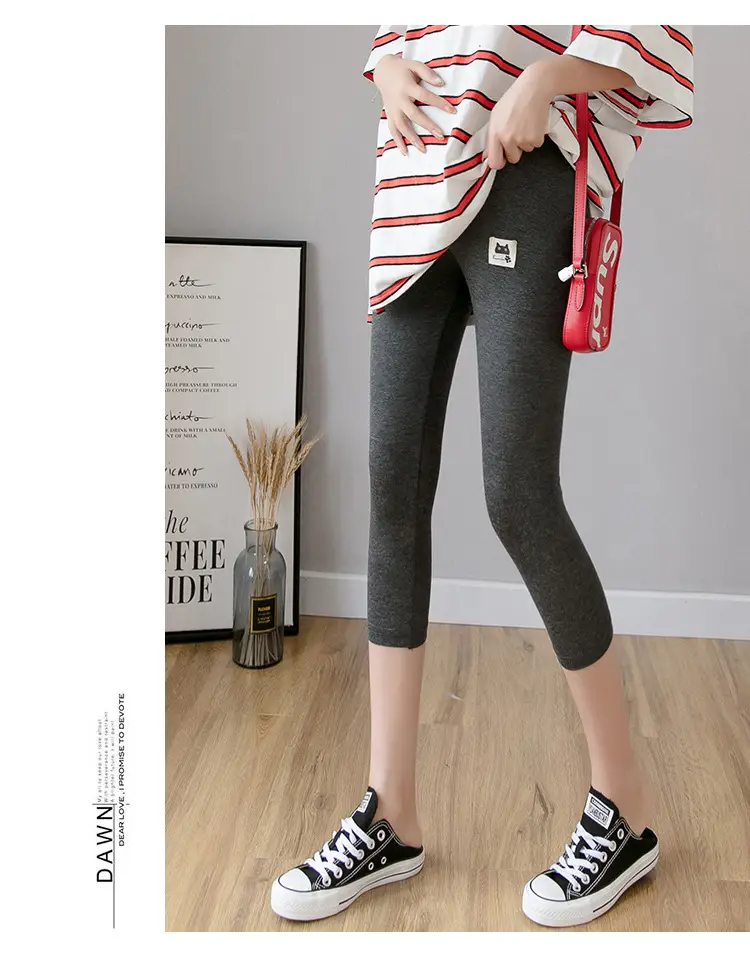 Real-Price Maternity Pants 2025 Summer Modal Elastic Mid-Length — feature 33