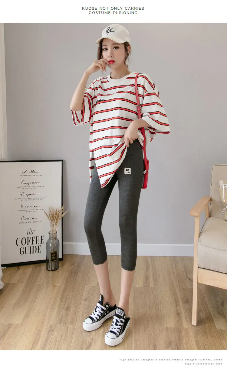 Real-Price Maternity Pants 2025 Summer Modal Elastic Mid-Length — feature 36
