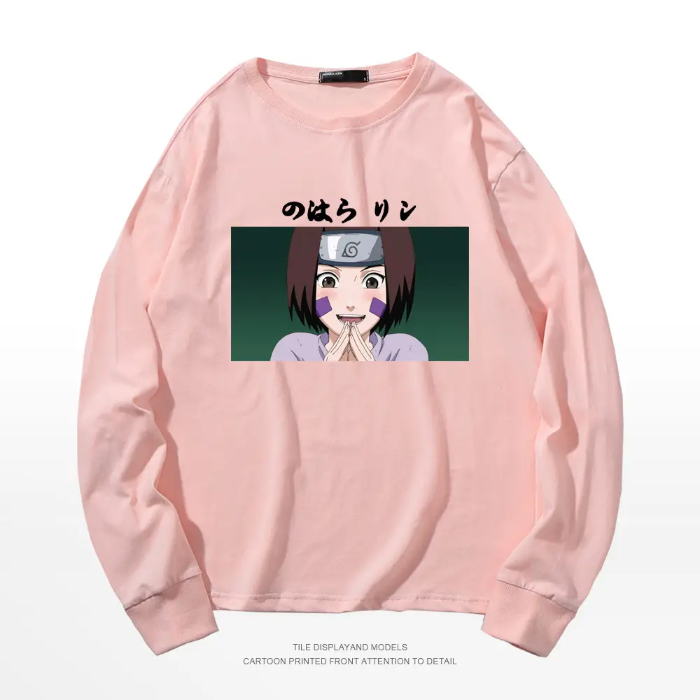 Naruto Graphic Sweatshirt White Cotton Round Neck Long Sleeve - Image 17