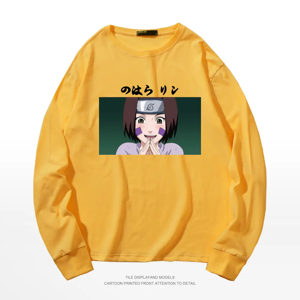 Naruto Graphic Sweatshirt White Cotton Round Neck Long Sleeve - Image 12