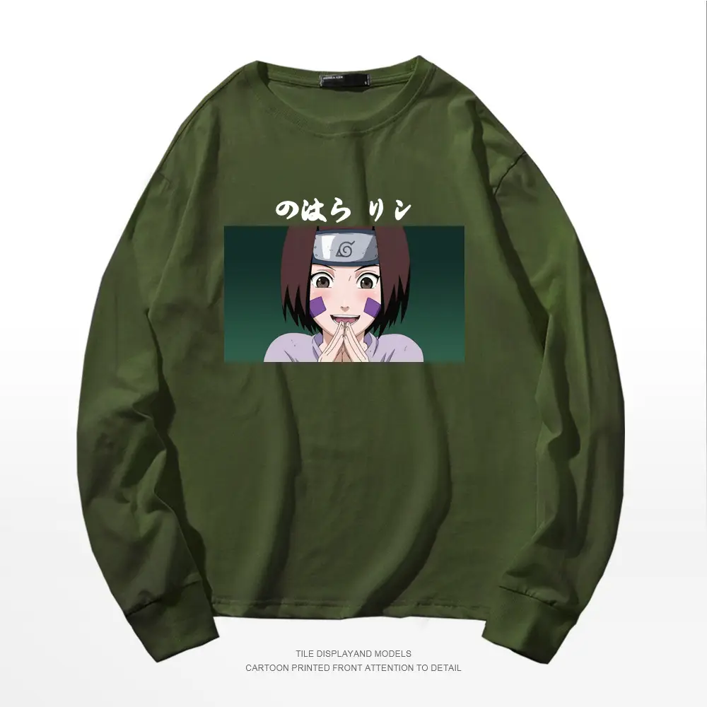 Naruto Graphic Sweatshirt White Cotton Round Neck Long Sleeve - Image 15