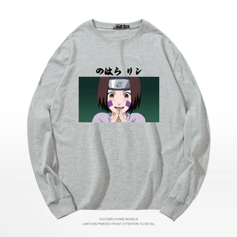Naruto Graphic Sweatshirt White Cotton Round Neck Long Sleeve - Image 16