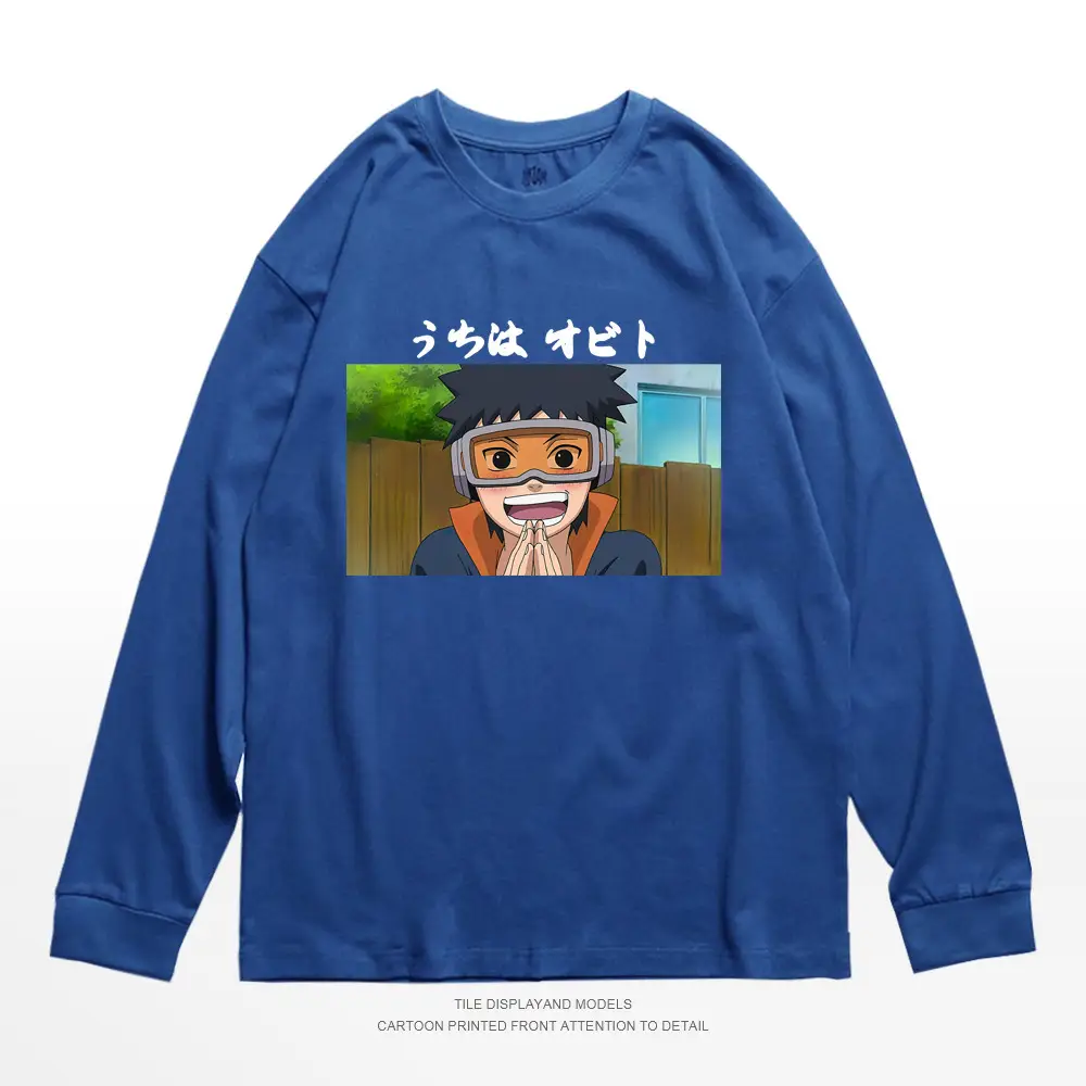 Naruto Graphic Sweatshirt White Cotton Round Neck Long Sleeve - Image 5