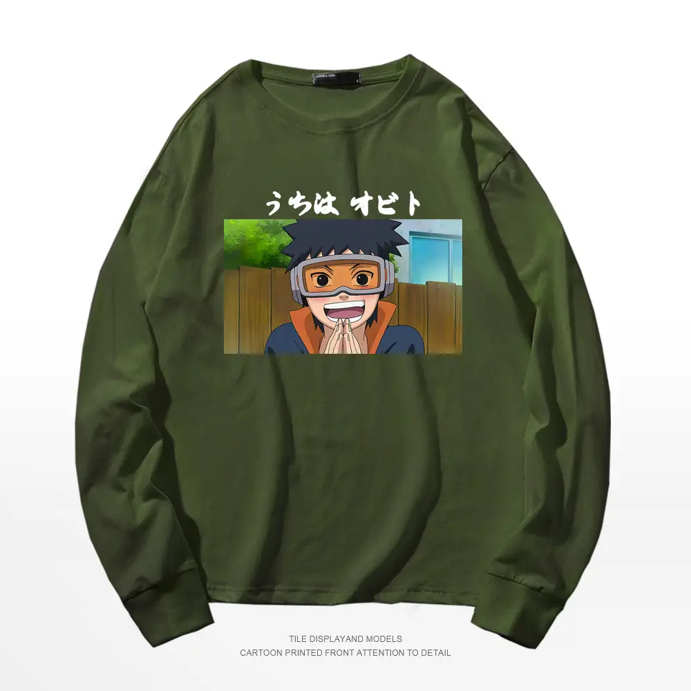 Naruto Graphic Sweatshirt White Cotton Round Neck Long Sleeve - Image 6