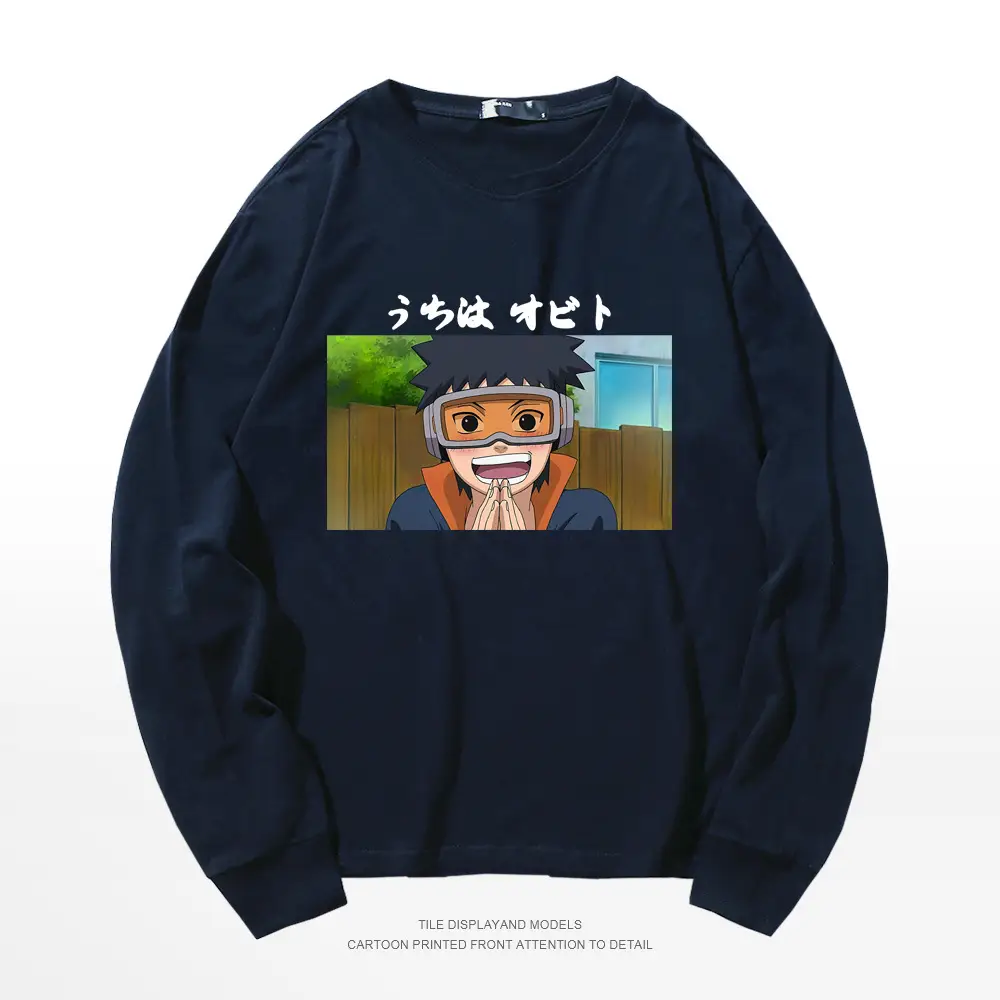Naruto Graphic Sweatshirt White Cotton Round Neck Long Sleeve - Image 9