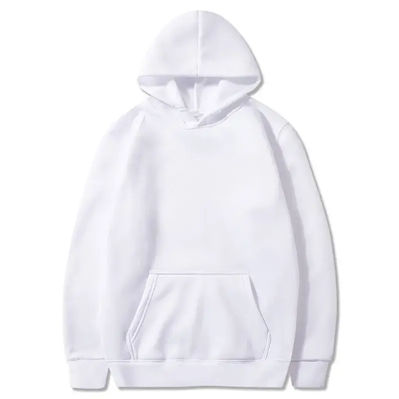 Men Fleece Lined Hoodie Yellow Solid Color - Image 17