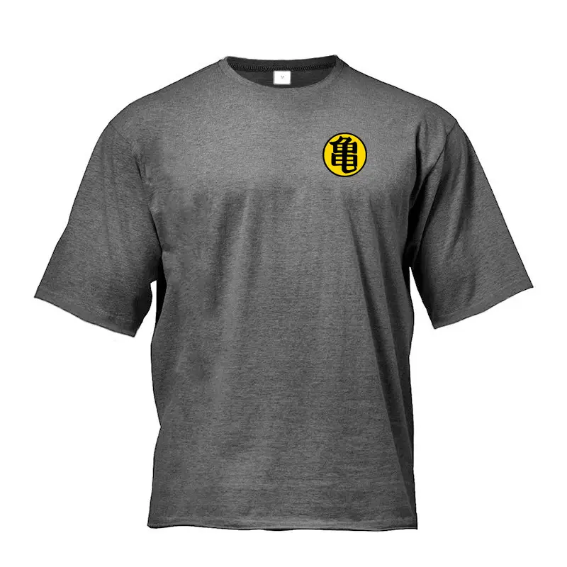Men Grey T-Shirt Casual Sporty Back View