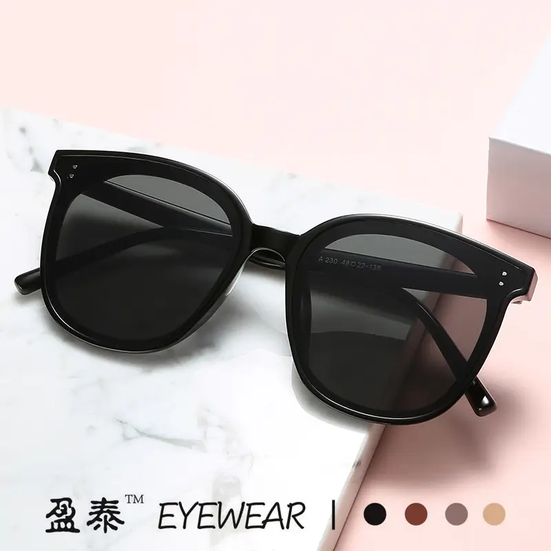 2021 New Wu Lei Sunglasses White Black Gray Large Frame - Image 9