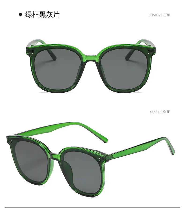 2021 New Wu Lei Sunglasses White Black Gray Large Frame — feature 23